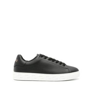 Versace Black Faux Leather Sneakers - NWT